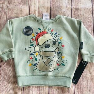 NWT Baby Yoda Christmas Sweatshirt
